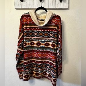 2x White Birch Aztec Sweater